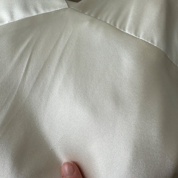 Reformation Margot Wedding Dress Gown Silk Satin Ivory Mermaid Train With Tags 0 - Picture 10 of 16